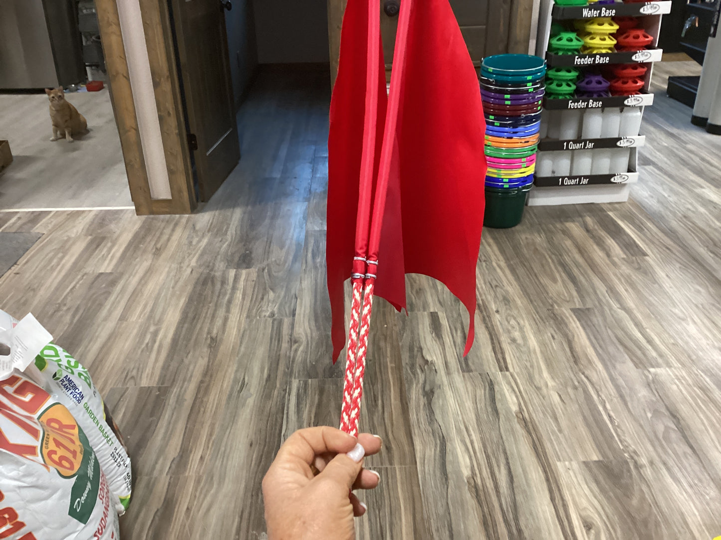Flag Whip Red