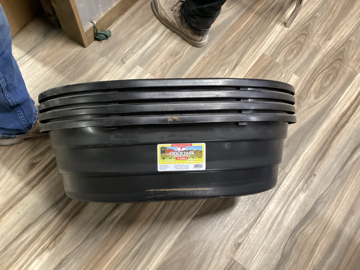 Stock Tank Black 15gal