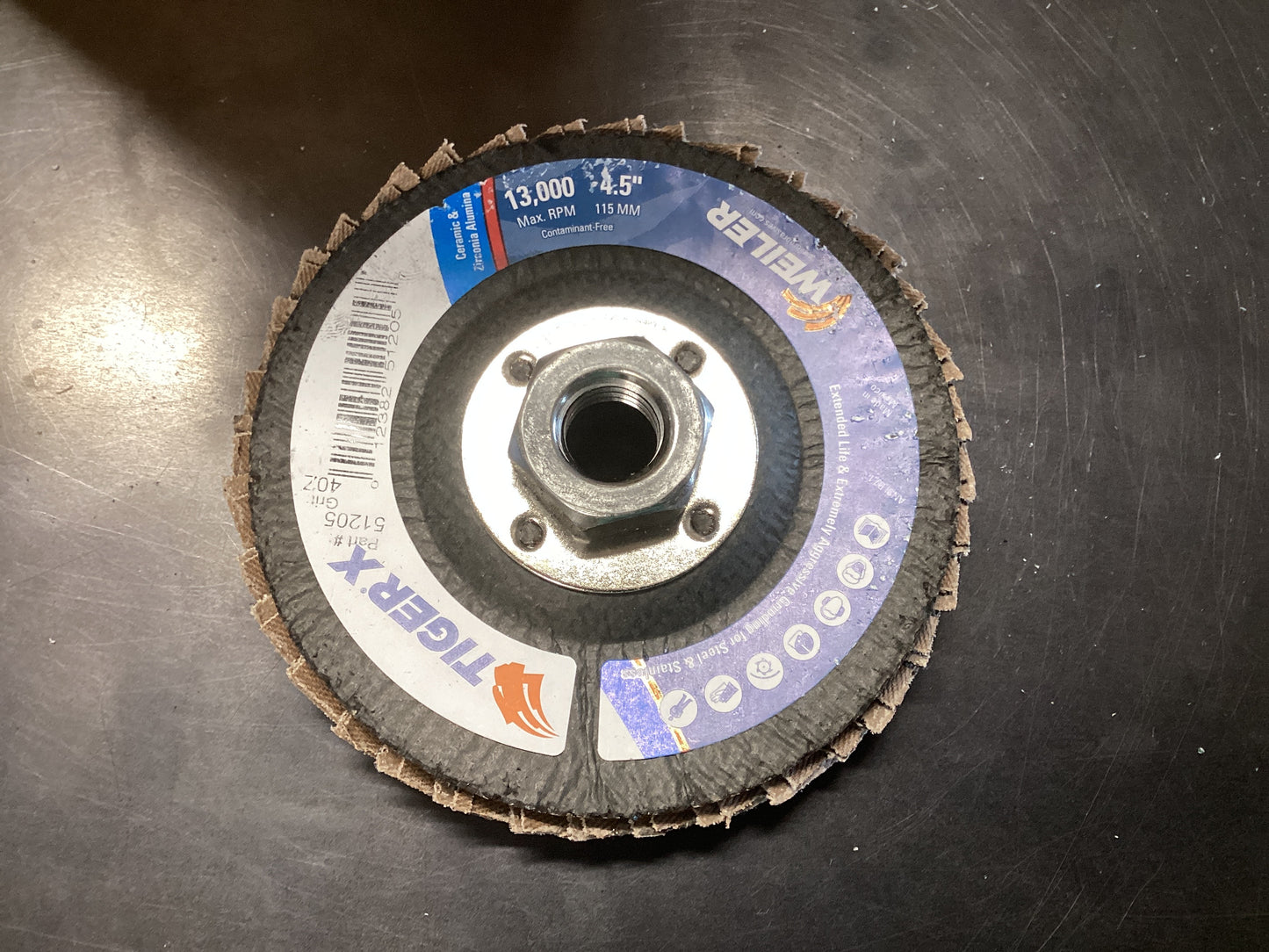 Weiler Tiger 4.5” 13,000 4oz