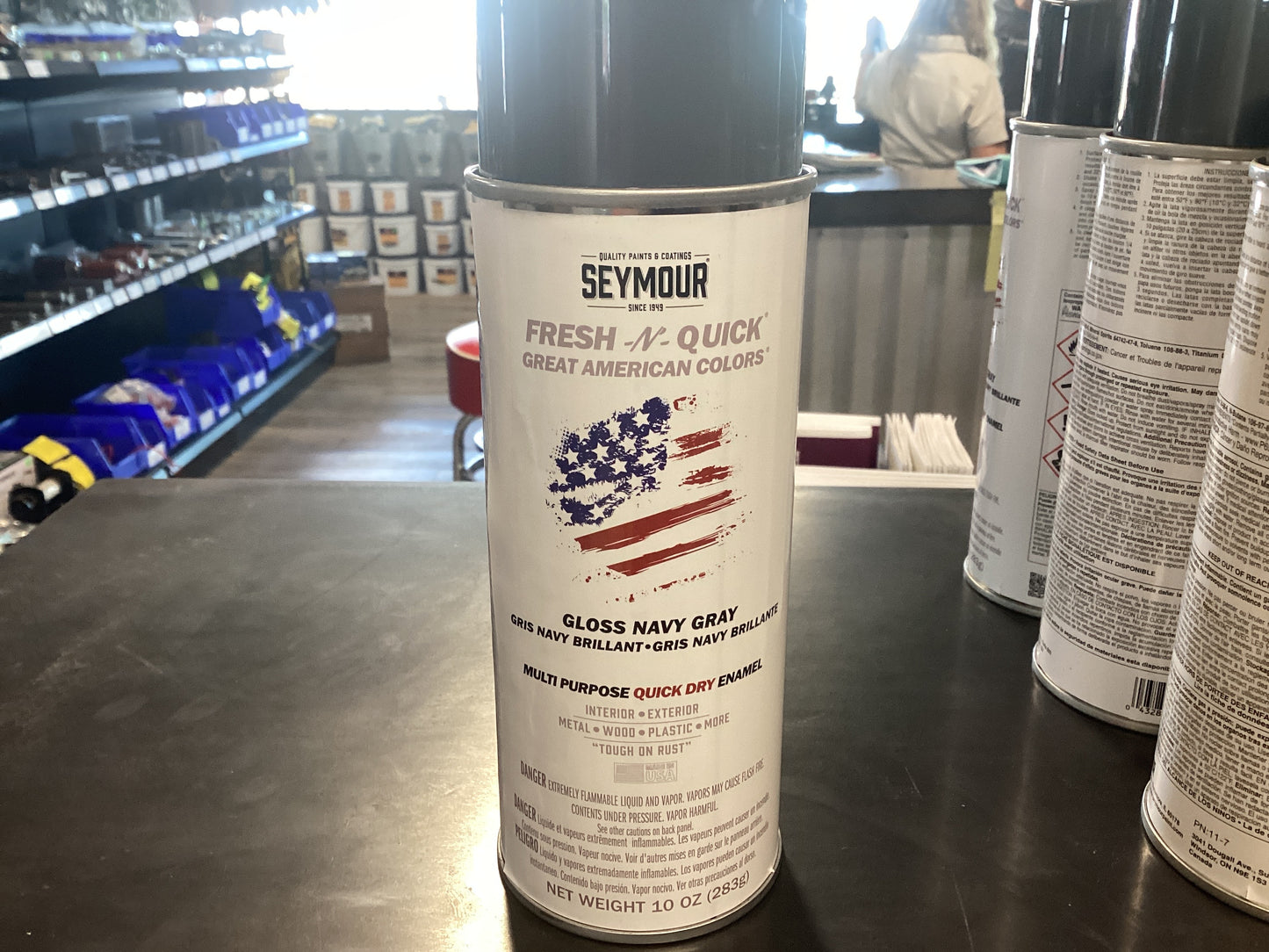 Gloss Navy Gray Spray Paint