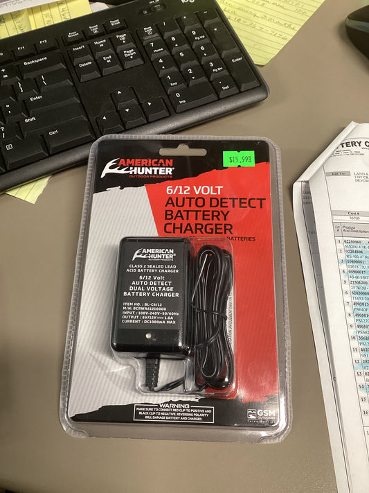 6/12 Volt Auto Detect Battery Charger