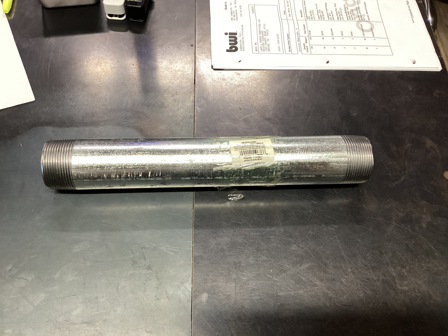 1-1/2”x12” Galv Nipple