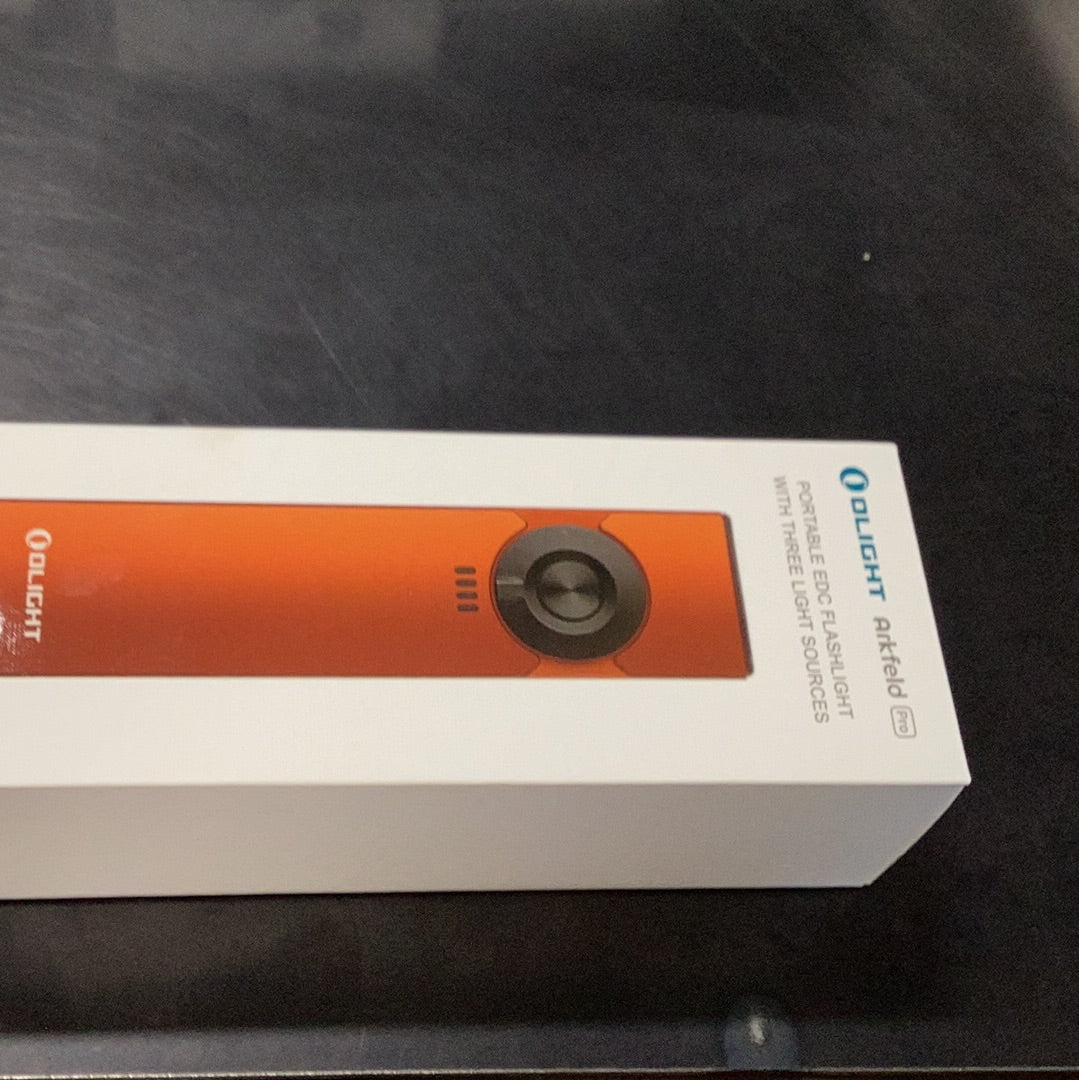OLight Arkfeld Pro W/ LED, UV and Laser Orange