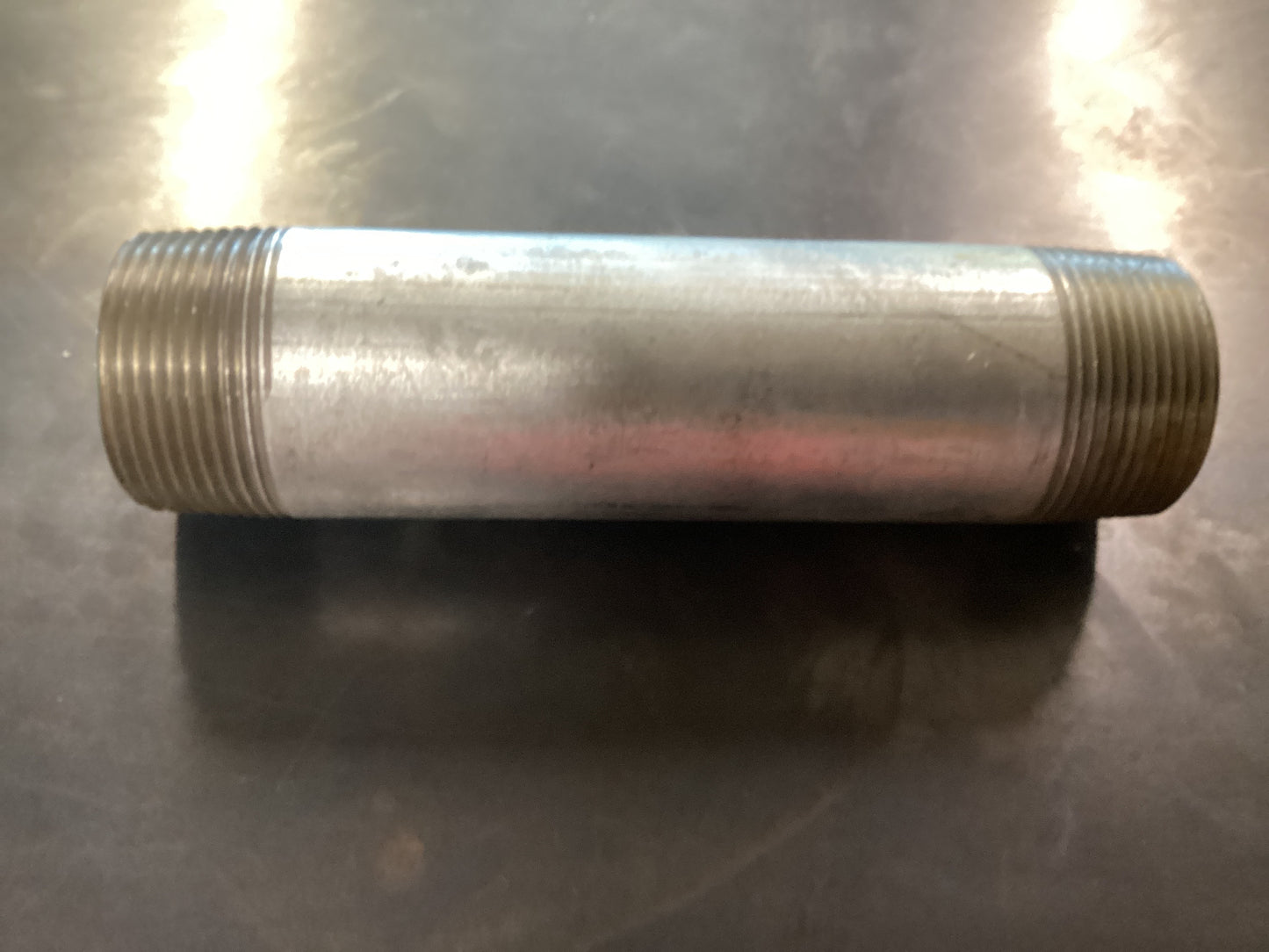 1-1/4”x6 Nipple Galvanized PVC