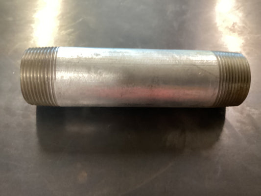 1-1/4”x6 Nipple Galvanized PVC