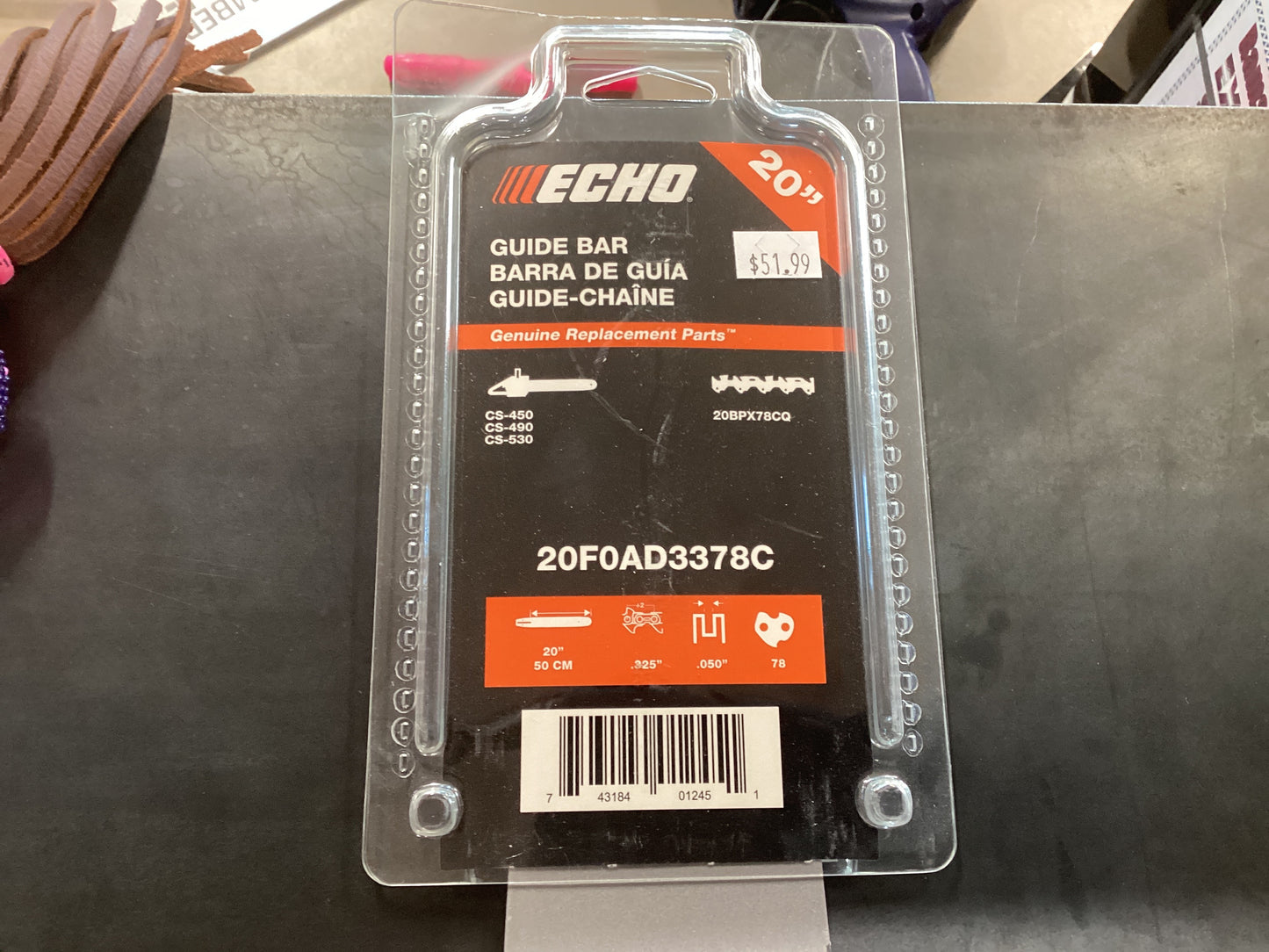 ECHO Guide Bar 20”