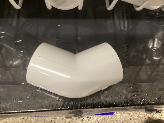 1 1/4” pvc 45