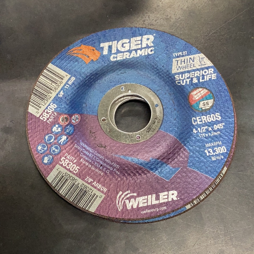 4.5 x .045 x 7/8 cutting wheel