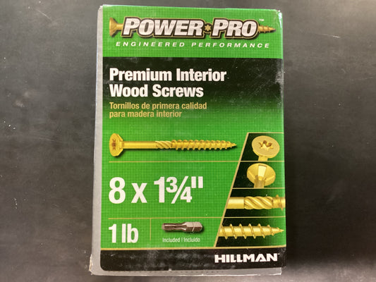 Wood Screws 1 3/4 1lb