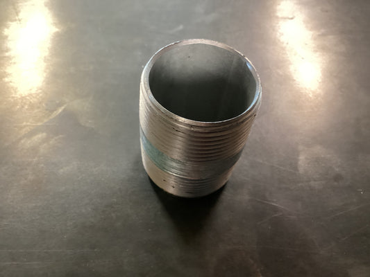 1-1/4” Galv Nipple x2 PVC