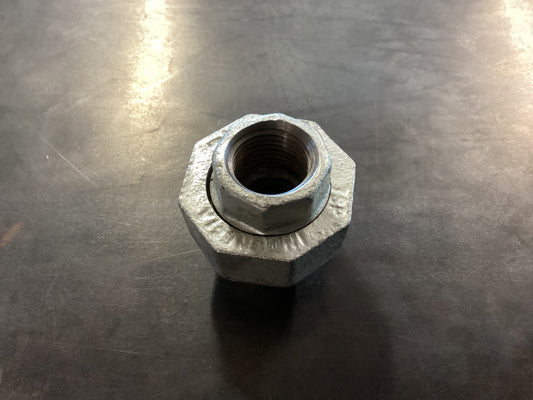 1/2” Galvanized Union PVC
