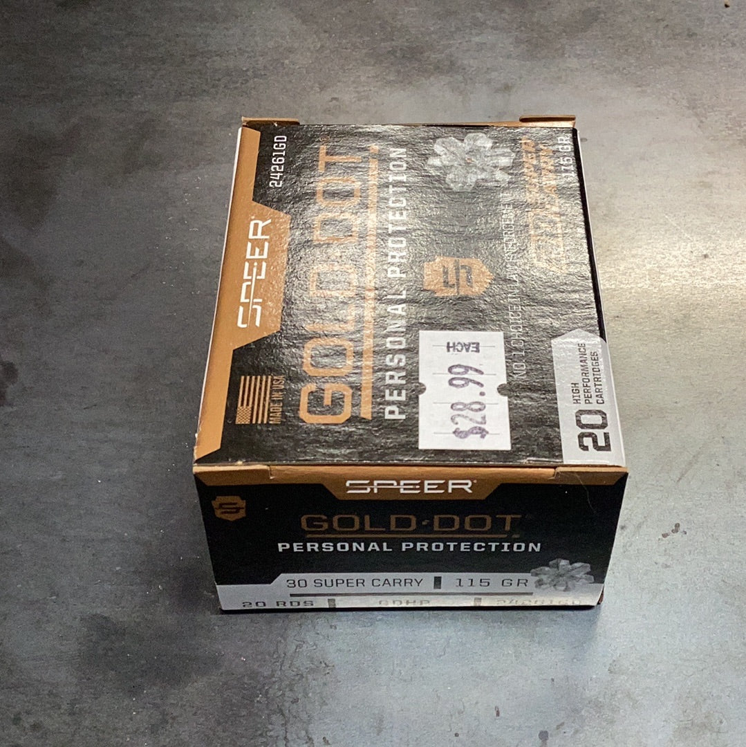 Gold Dot 30 Super Carry 115gr