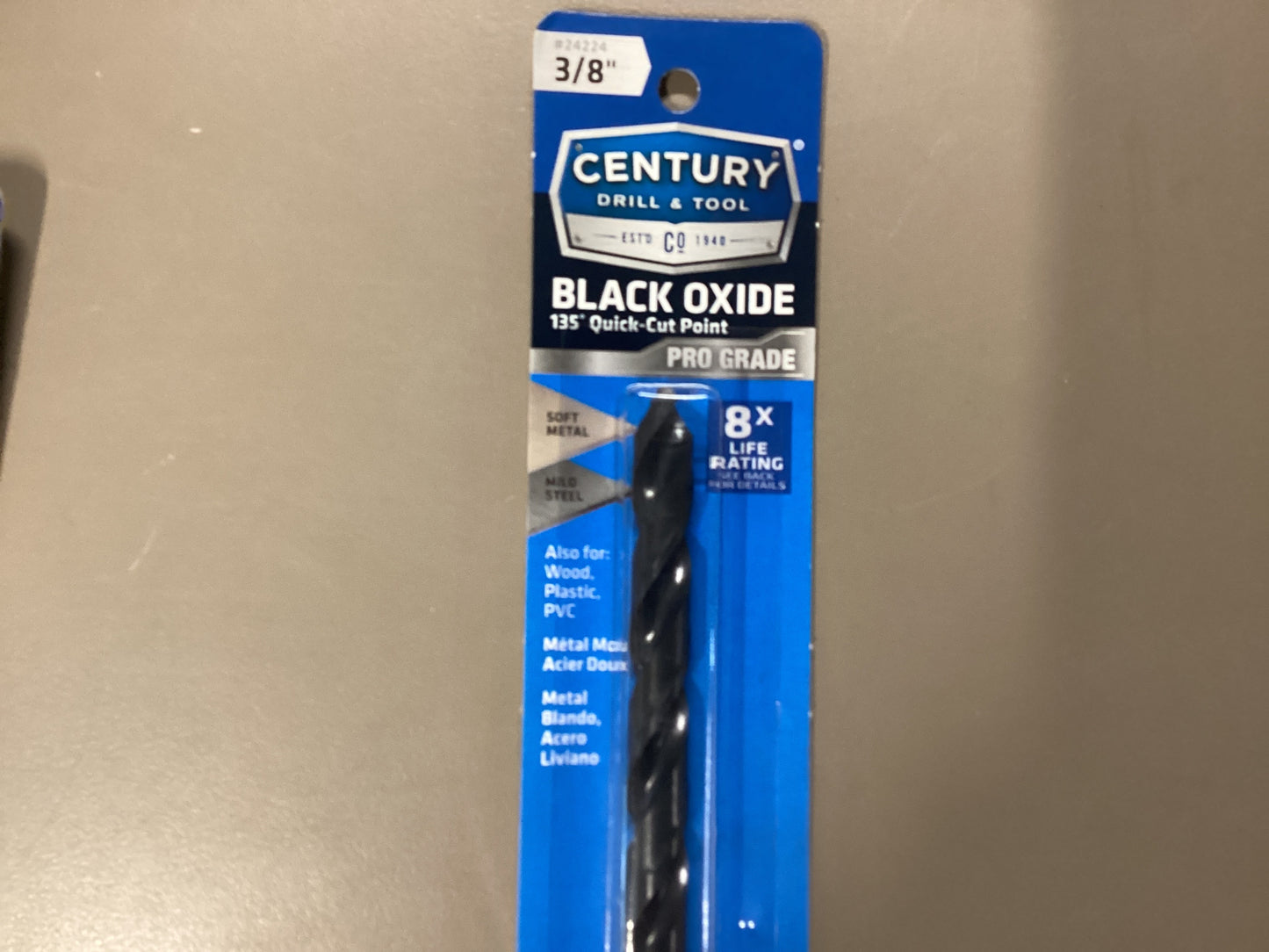 3/8 Black Oxide