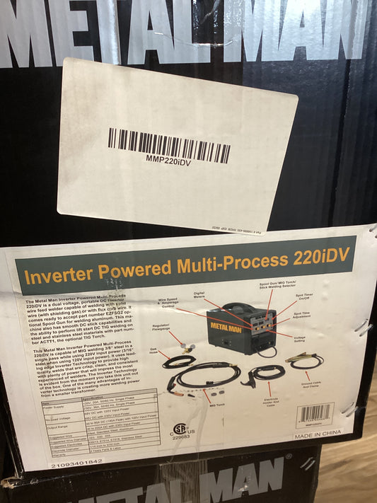 Metal Man 220A Inverter Dual Voltage