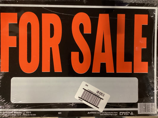 Alum For Sale Sign