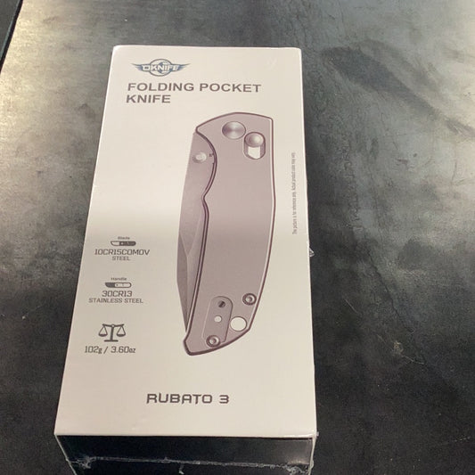 OKNIFE RUBATO 3 STEEL HANDLE