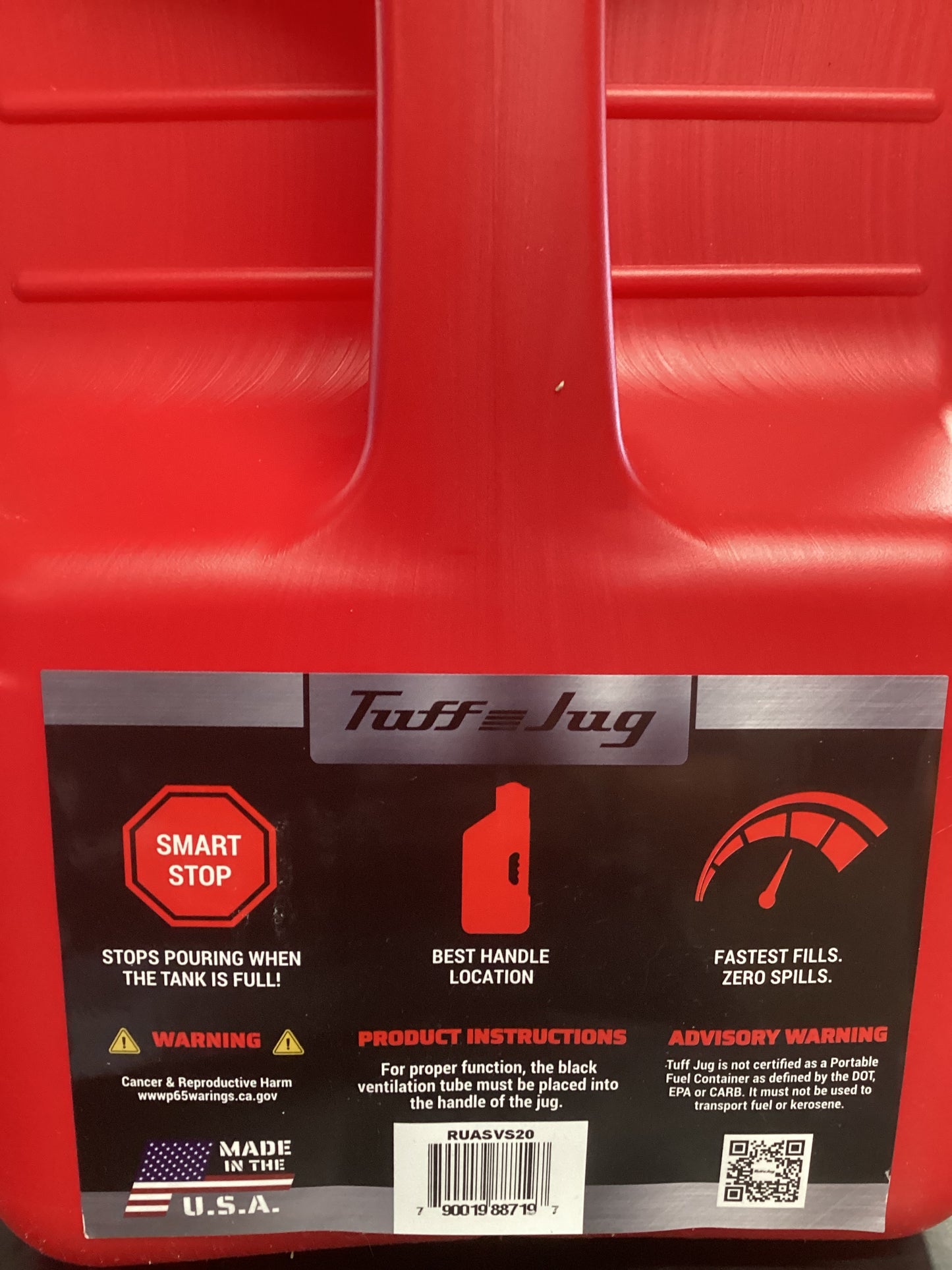 TUFF Jug Red 5ga