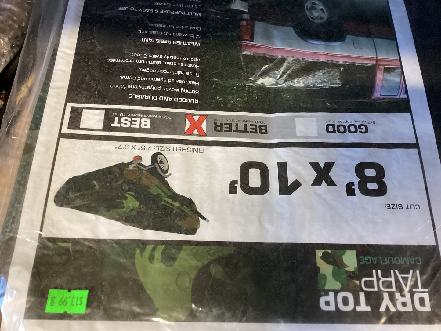 8’x10’ Camo Tarp
