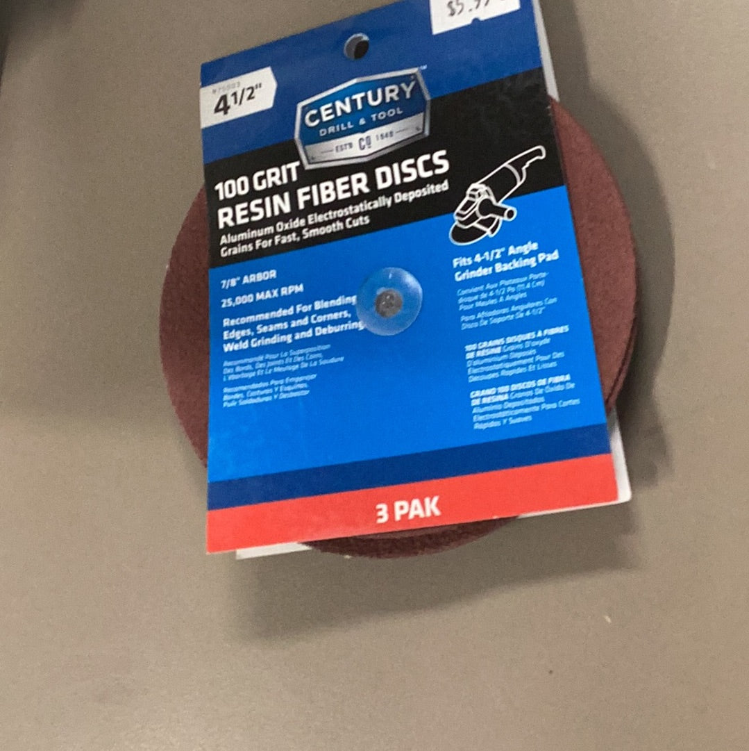 Century 100 Grit 4 1/2”