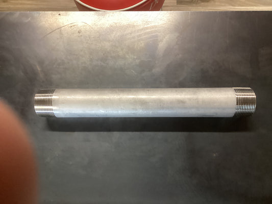 Stainless 1 /4”x12” nipple