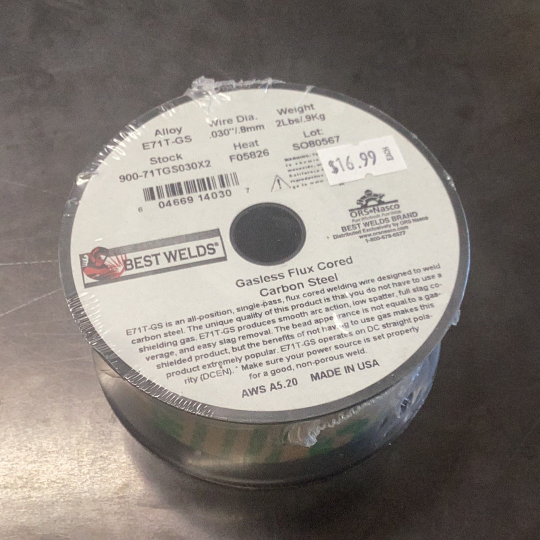 Gasless Flux Cored Carbon Steel-2 lb .030