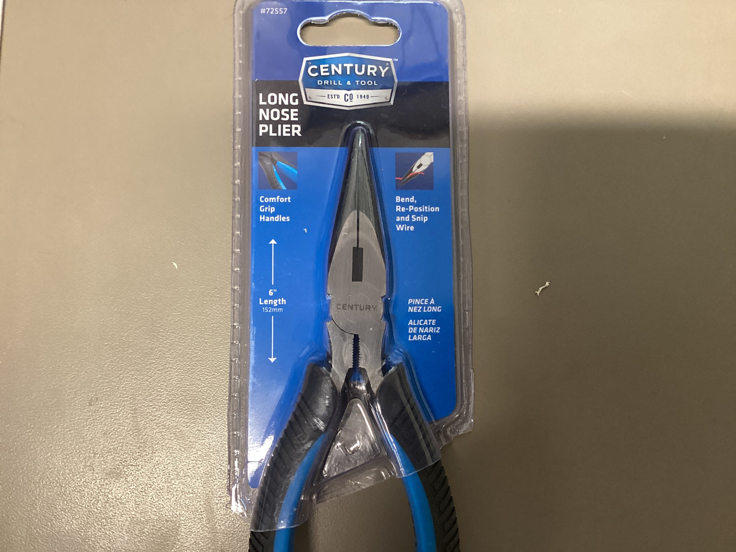 Century Long Nose Pliers 6”