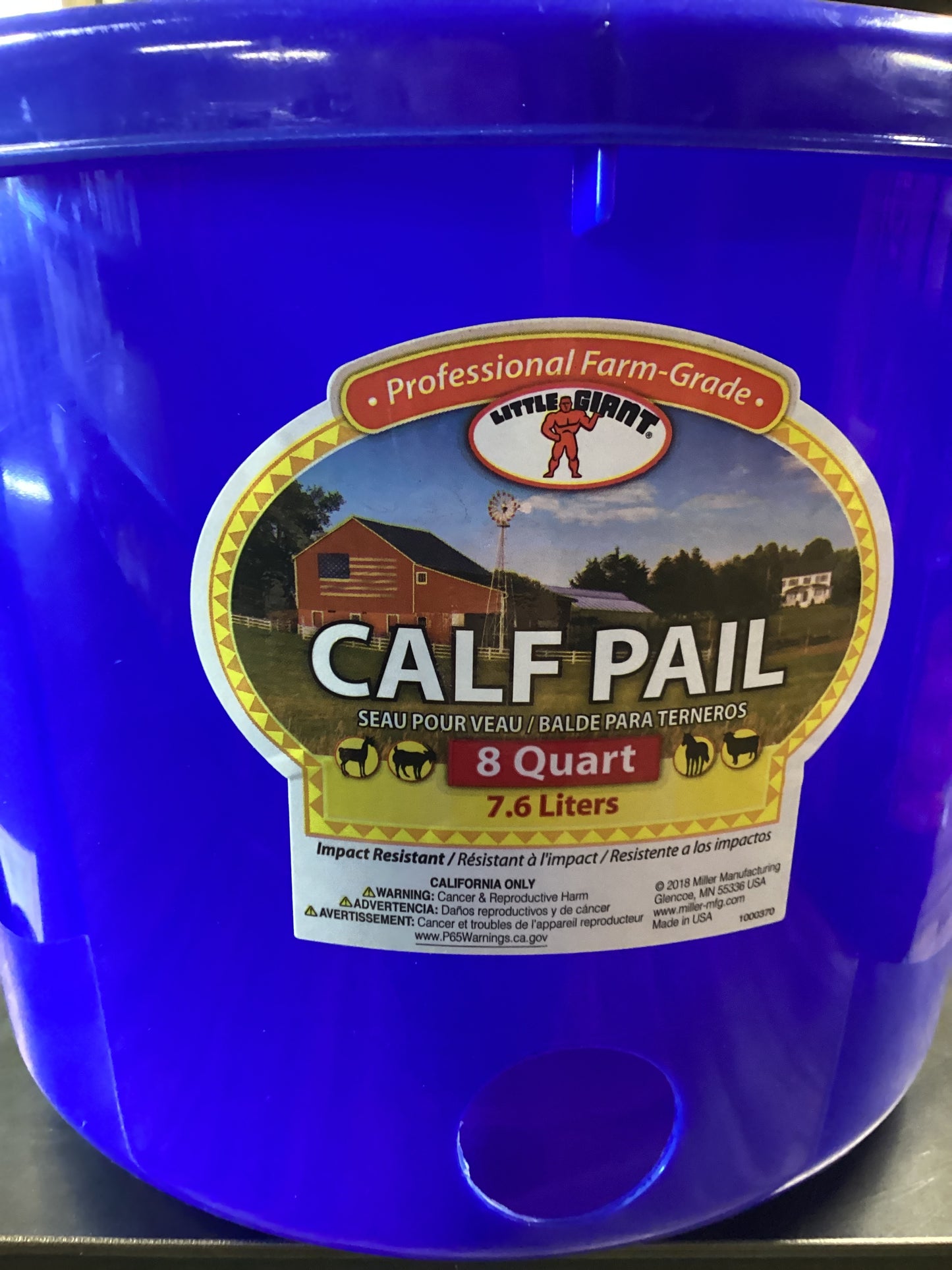 Calf Milk Pail 8Qt