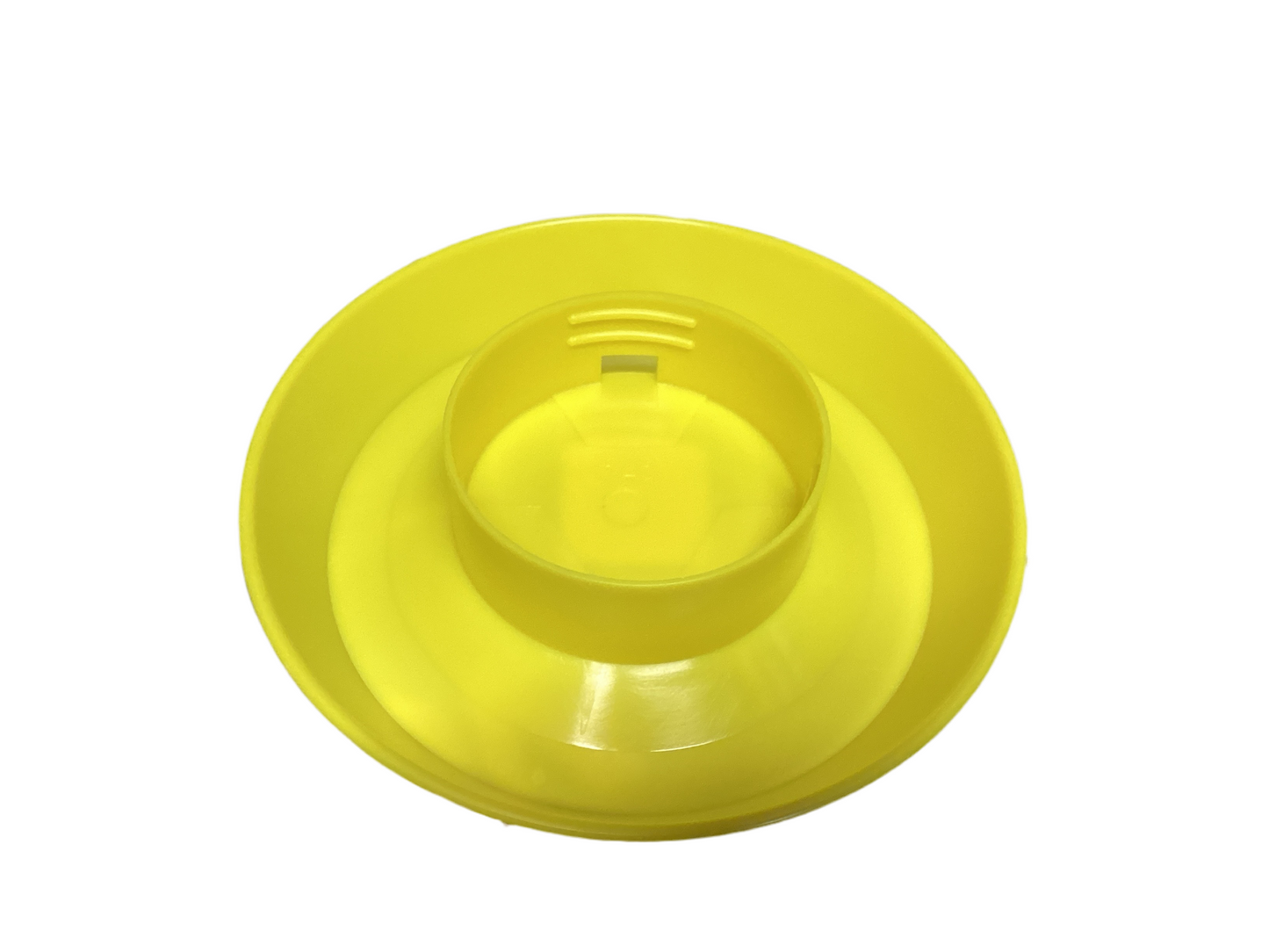 Yellow Plastic Quart Threaded Base