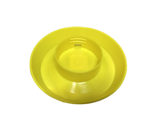 Yellow Plastic Quart Threaded Base