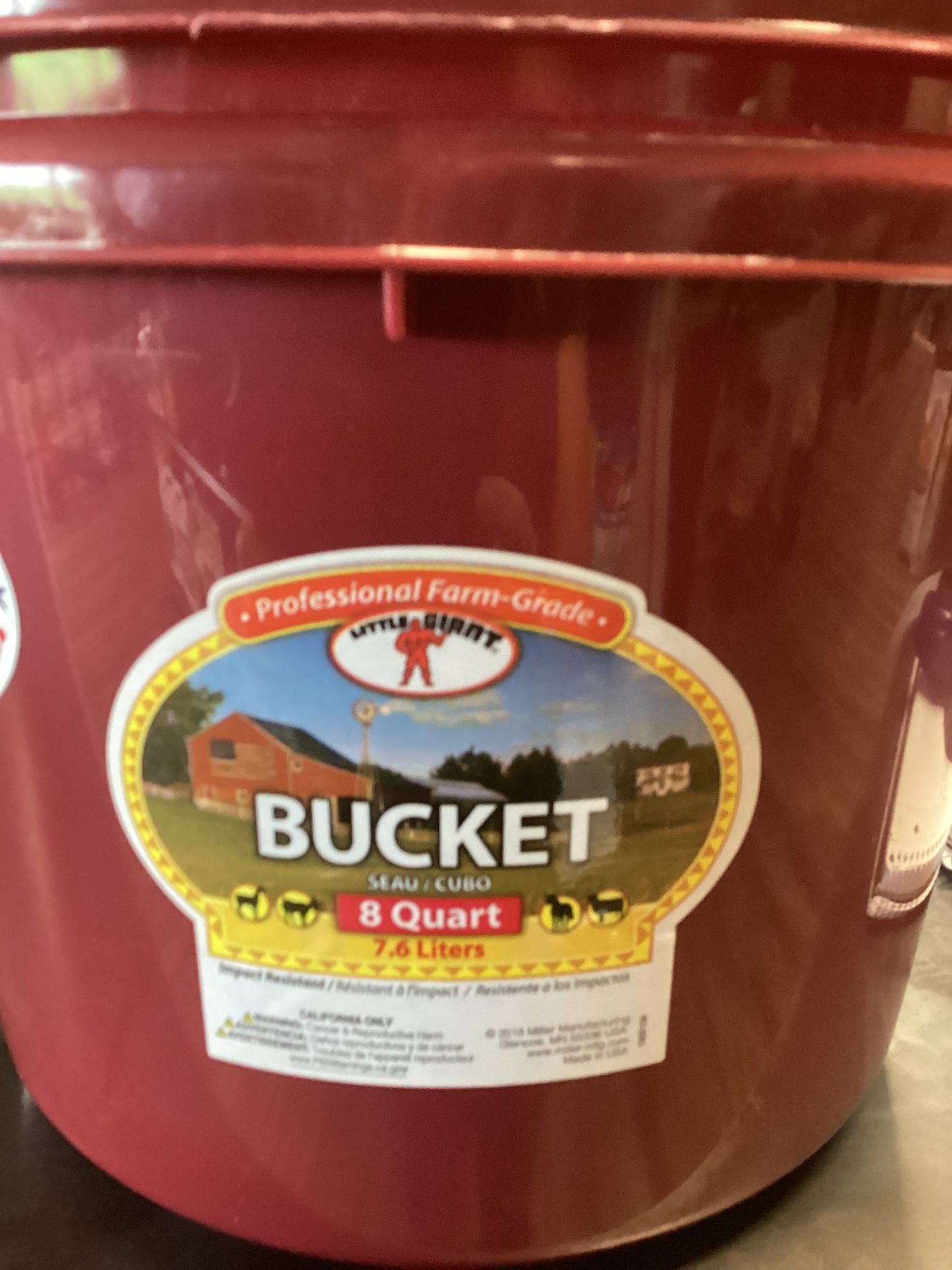 Bucket Maroon
