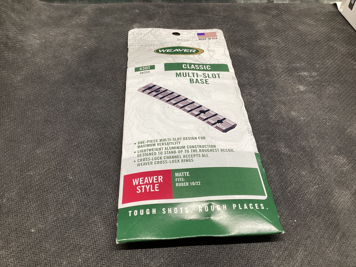 Weaver Classic Multi-Slot Base Ruger 10/22