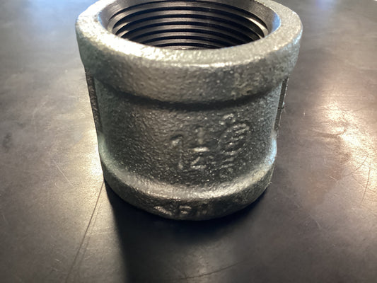 1-1/4” Galvanized Coupler