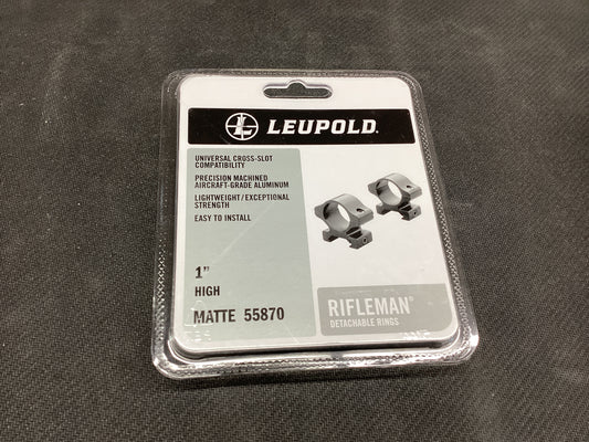 LEUPOLD RIFLEMAN Detachable Rings 1” High Matte