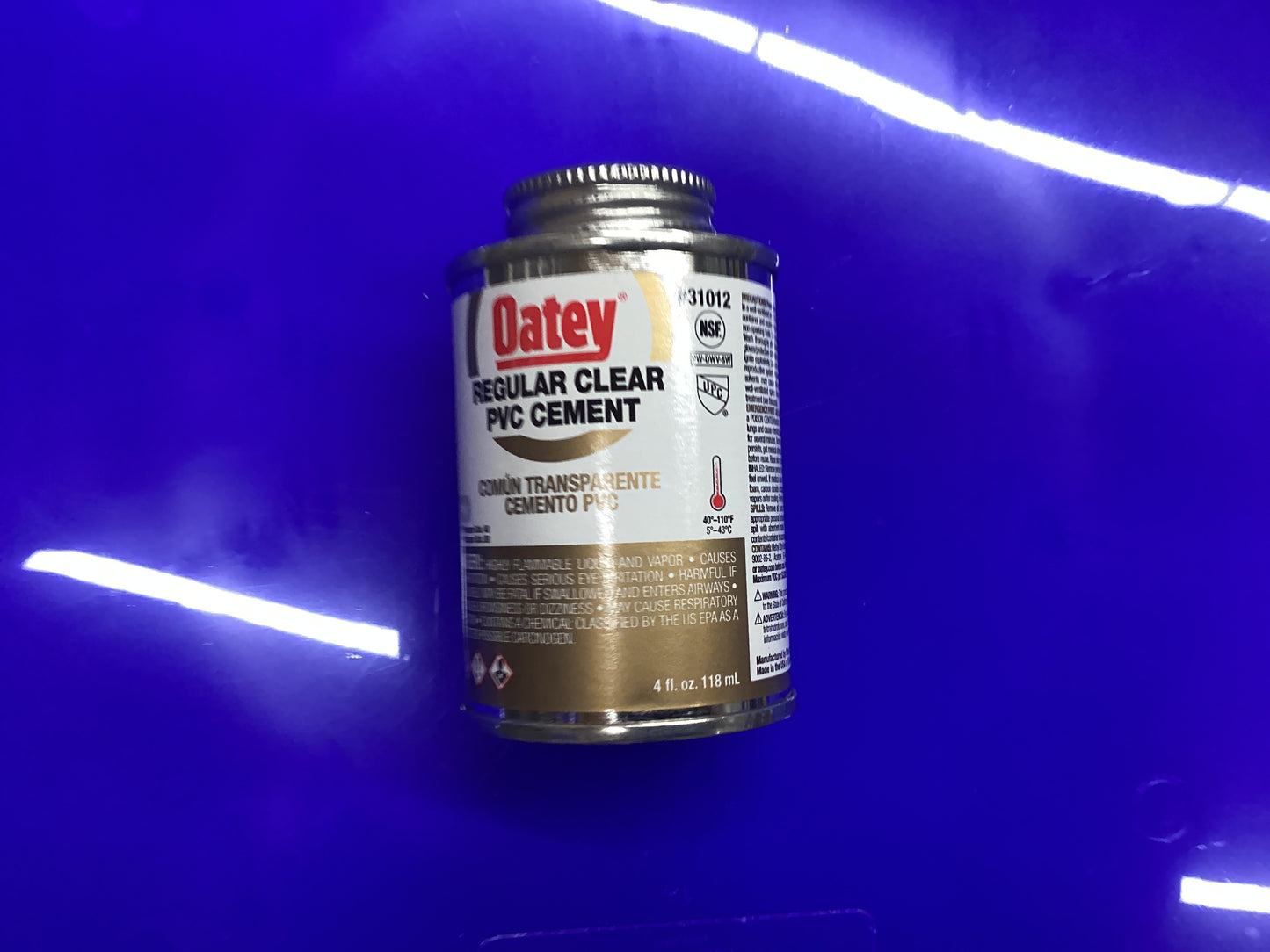 PVC reg clear cement 4oz