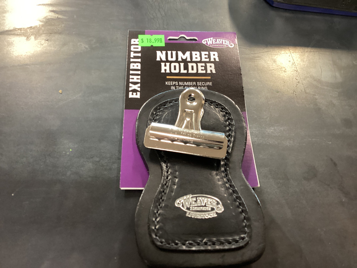 Black Number Holder