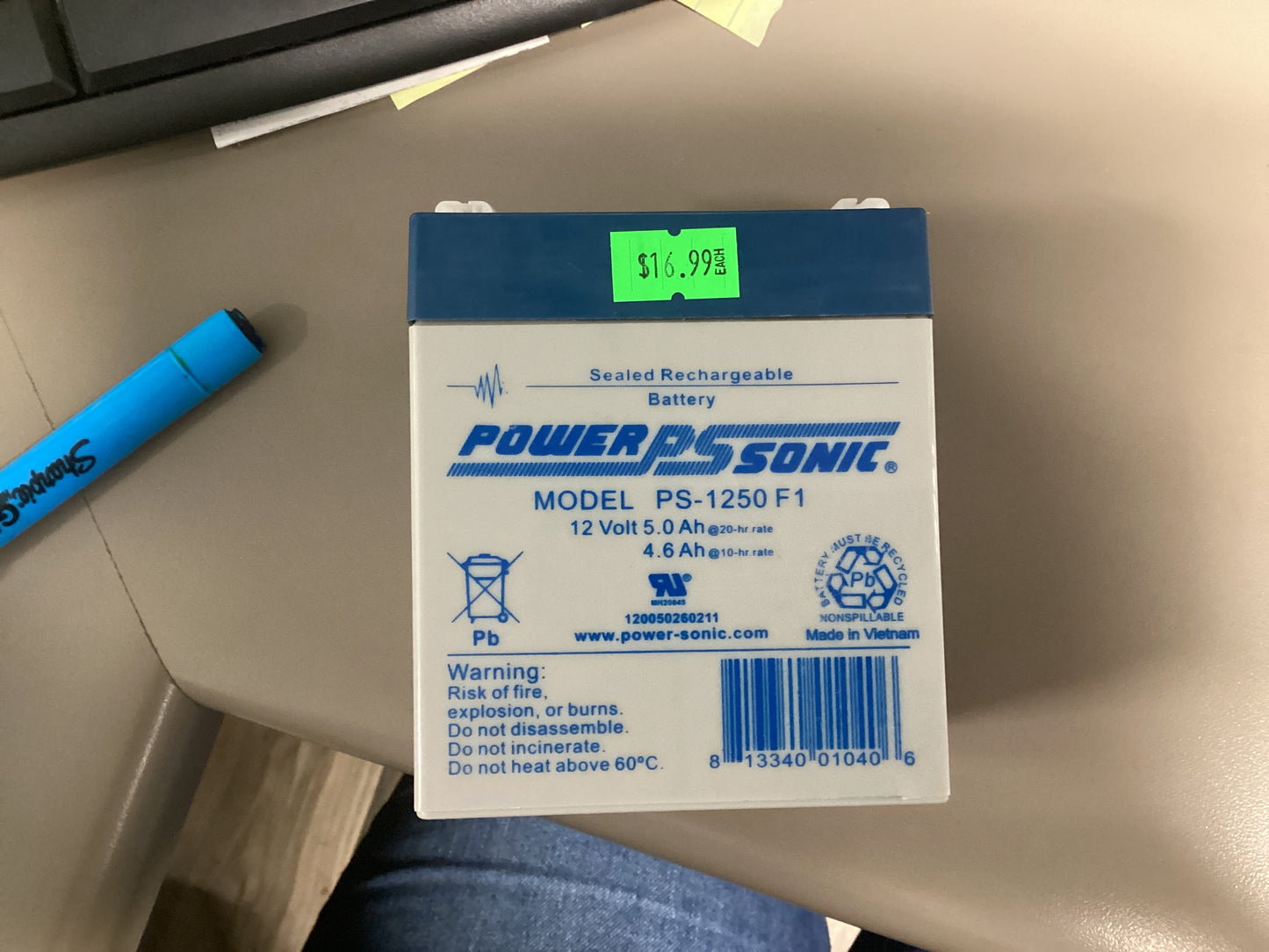 Battery 12 Volt 5 Amp