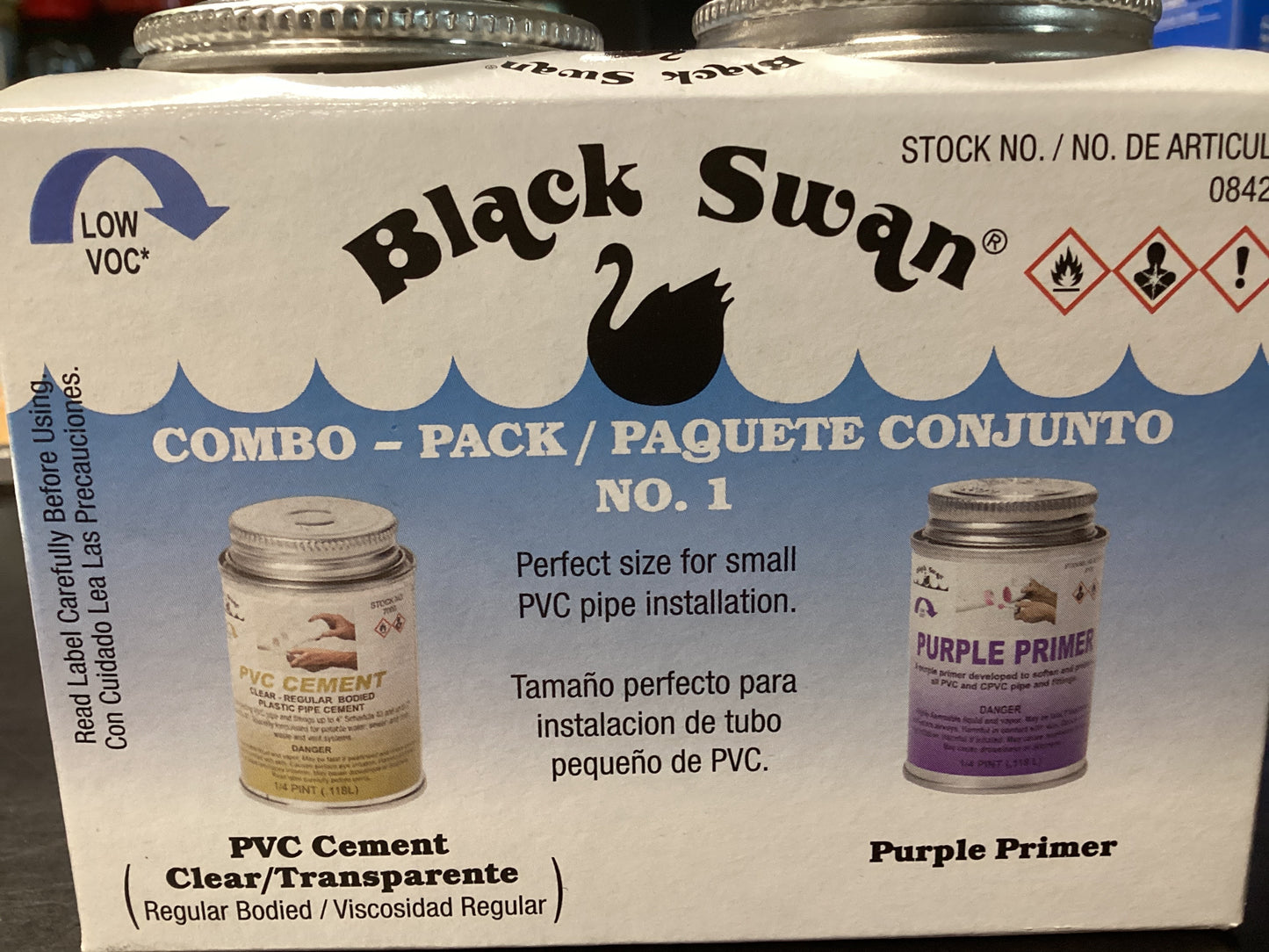 Combo Pk PVC Cement/Prpl Primer