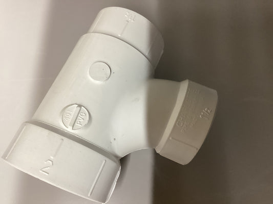 1-1/2”x1-1/2”x2” San Tee PVC