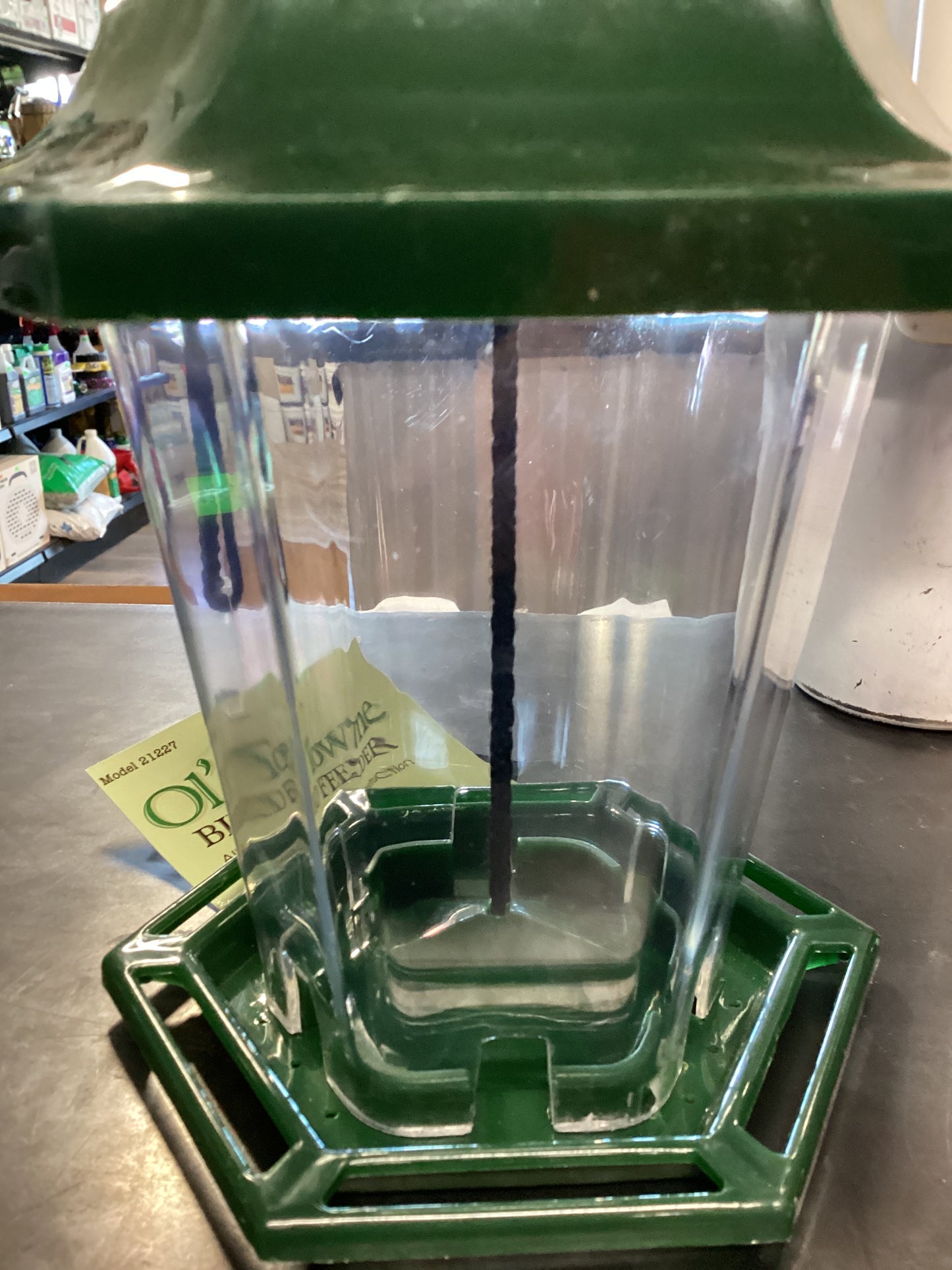 Green Bird Feeder