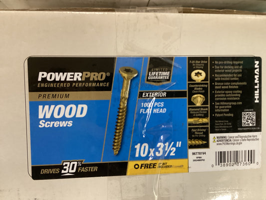 Wood Screws 10x3 1/2