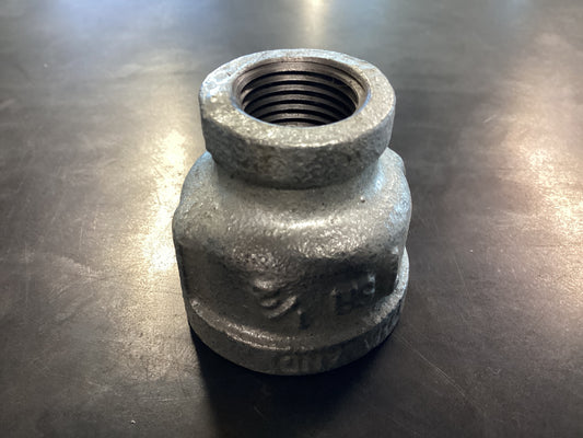1x1/2” Galvanized Coupling PVC