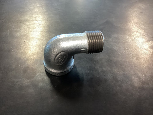 1/2” Galvanized Street El PVC