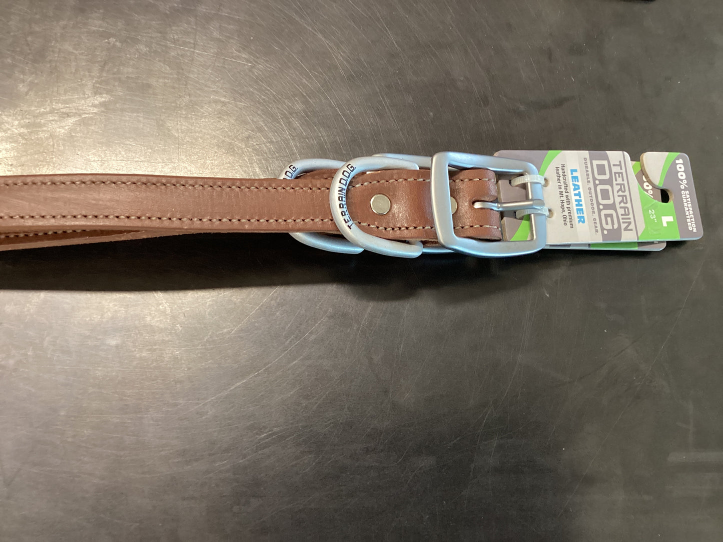 Leather Dog Collar L  23”