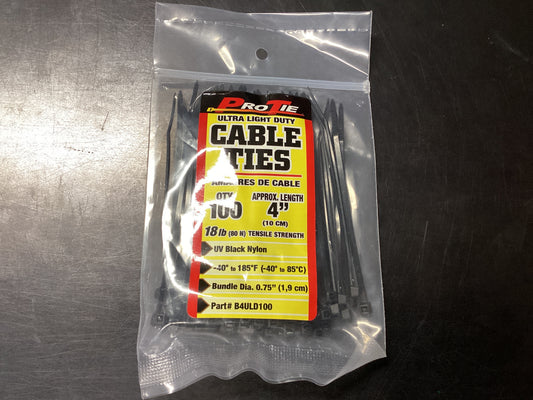 4” Cable Ties 100pk