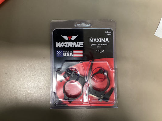 Warne 214LM 30M QD RINGS MED MAT