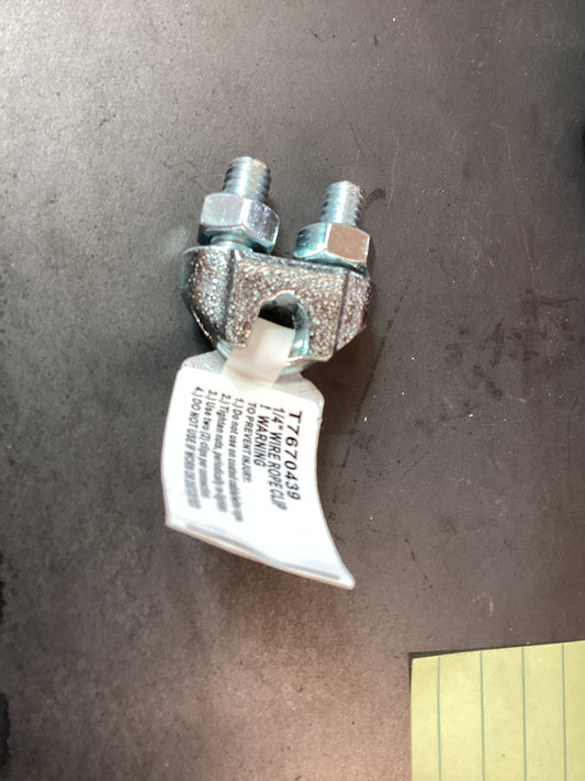Wire Rope Clip 1/4"
