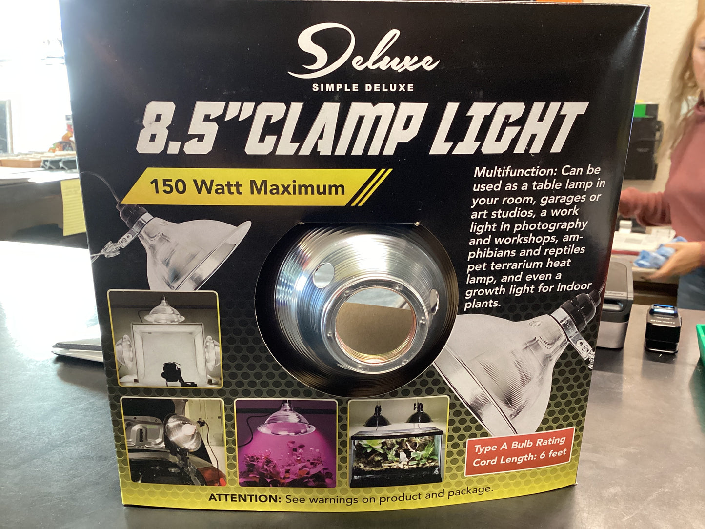 Deluxe 8.5” Clamp Light