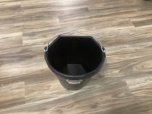 Rubber Bucket 20QT Flat Back